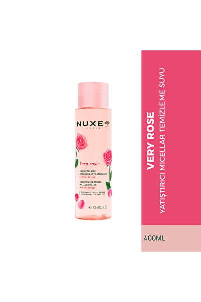 Nuxe Very Rose Micellar Water 400 ml - Refreshing Makeup Removal and Skin Pur...