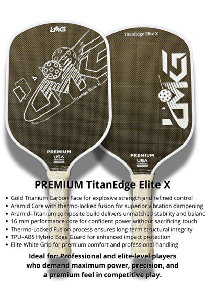 LMG Premium Carbon Fiber Pickleball Paddle with Honeycomb Core