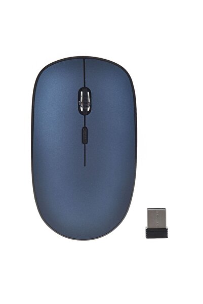 Z Store Безжична мишка синя с адаптер и безшумна работа 2.4 GHz