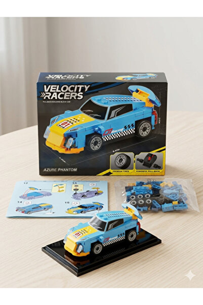 ydn Velocity Racers Çek-Bırak Yapboz Yarış Arabası 8.4/4.6 63 Parça