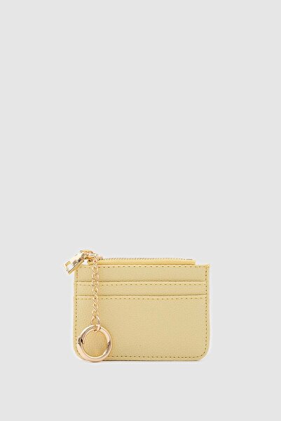 Shule Bags Nook Zippered Charm Card Holder Yellow