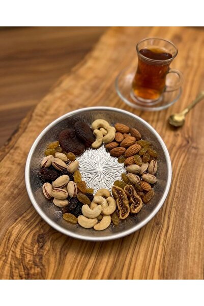 Bakır Center Snack Bowl Breakfast Nuts Jam Tobacco Cup Copper Carved Motif St...