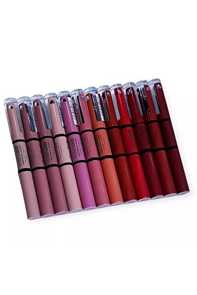 real beauty 2X1 Matte Liquid Eyeshadow and Shimmer Set 12 Colors