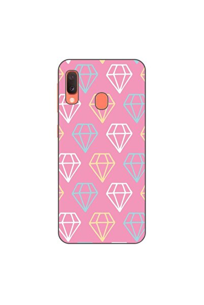 OEM Husa compatibila cu Samsung Galaxy A20e Silicon Gel Tpu Model Diamond Pat...