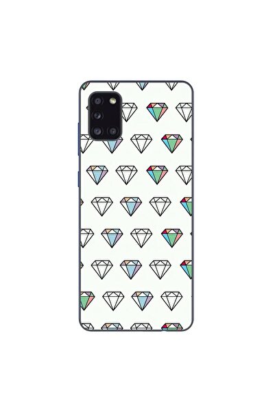 OEM Husa compatibila cu Samsung Galaxy A31 Silicon Gel Tpu Model Diamonds Pat...