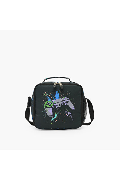 ST Right St.Right Game Controller Print Lunch Bag for Boys 8-13 Years with Ad...