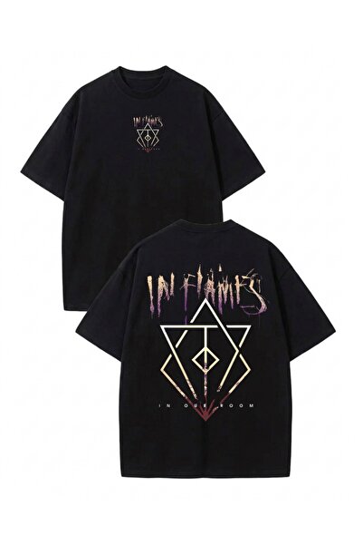 Touz Moda In Flames majica sa printom, unisex, oversize