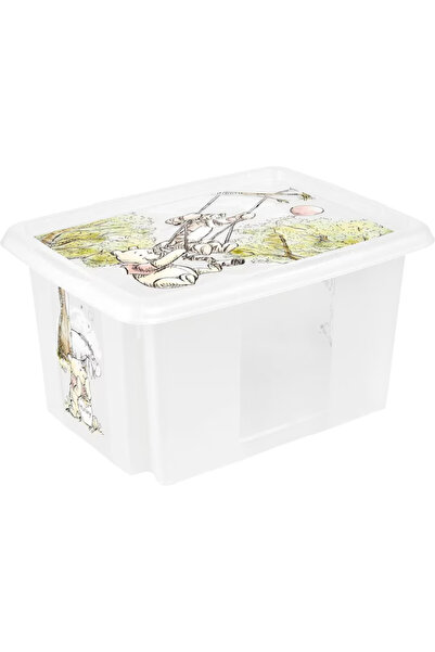 Keeeper Cutie de depozitare din plastic transparent cu capac, 24 L