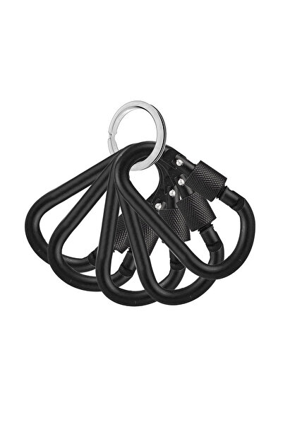 Microcase Vidalı Kilitli Karabina Askı 5.5 cm - Çok Amaçlı D Tipi Kamp Anahta...