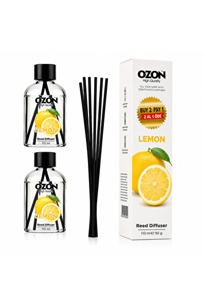 Ozon Set 2 odorizante de cameră cu bețișoare OZON® Lemon, 2 x 110 ml