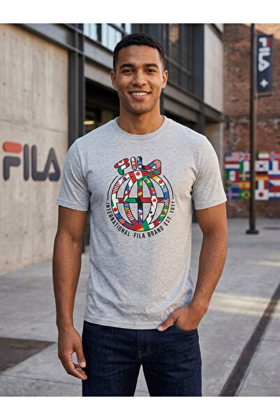 FILA BLACK "INTERNATIONAL BRAND EST.1911" T-SHIRT MEN