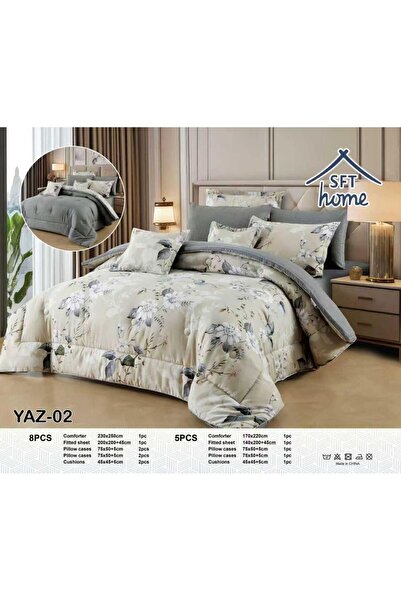 SFT Summer Bedspread - Nefirn Meshar -8 Pieces -Soft Microfiber Material -Siz...