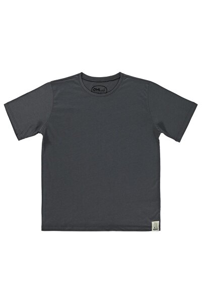 Civil Boys Basic Surf Label T-Shirt for Ages 10-13 - Gray