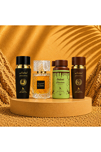 Ayelet SET 4 PARFUMURI ARABESTI BARBATI -Chocolate Dubai + Al Hamra + Apolo B...