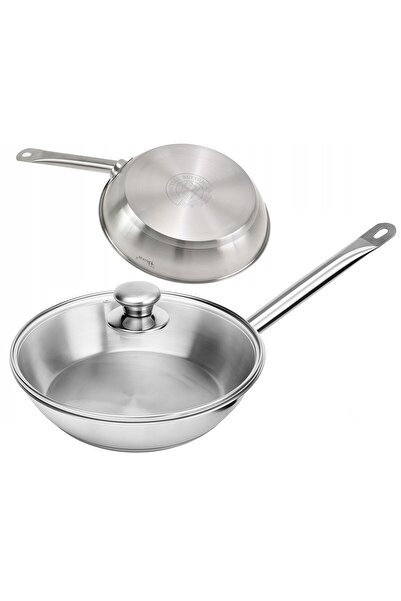 Rossner Tigaie Gastronomică din Oțel Inoxidabil cu Capac 28cm