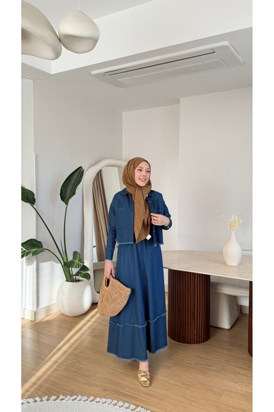 NİLNUR MODA New Season Women's Seher Denim Suit Summer Collection
