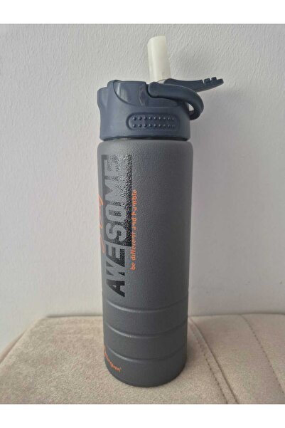 Lider MAGNESİA 750 ML 304 PASLANMAZ ÇELİK SU MATARASI SIZDIRMAZ KAPAKLI PİPETLİ BPA FREE DAYANIKLI SU MATARASI