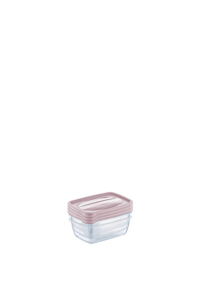Hobby Rectangular Trend Storage Container Set 3 X 0.6 L 1015