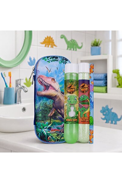 ACCENTRA Bath gift set for children, Dinopark Adventure, effervescent, efferv...