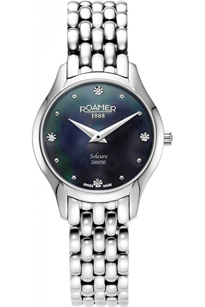 Roamer ceas de damă 547857 41 85 50 — clasic argintiu cu diamante