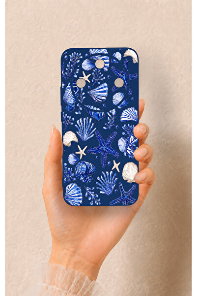 Vip Case Honor Magic 8 Lite Uyumlu Deniz Kabuğu Desenli Silikon Kılıf