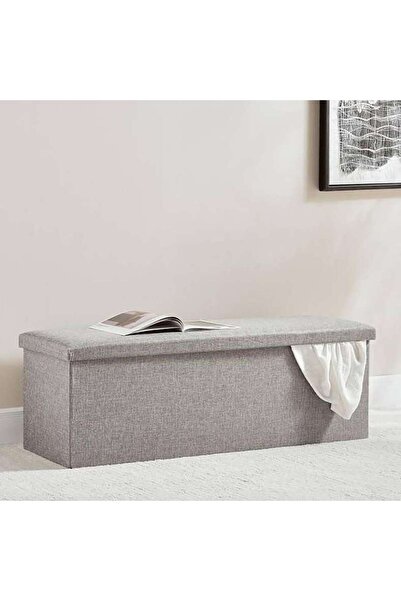 PAN HOME Halden Storage Ottoman 110x38x38cm-grey