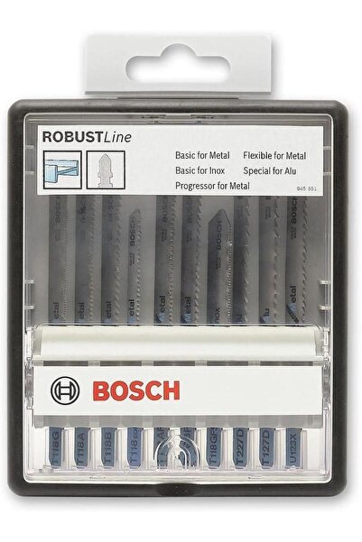 Bosch 10'lu Robust Dekupaj Testeresi Takımı 2607010541