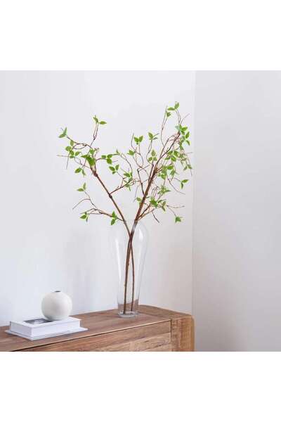 PAN HOME Artificial 4 Forked Willow Leaves H135cm - Green