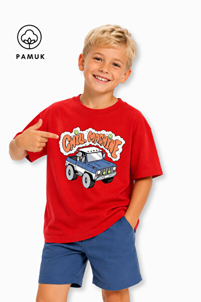 difa kids Tricou pentru băieți, cu mânecă scurtă, cu imprimeu camion, casual,...