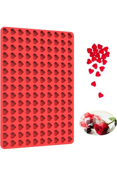 The Bros Heart Silicone Candy Molds with Scraper - Mini Heart Silicone molds ...