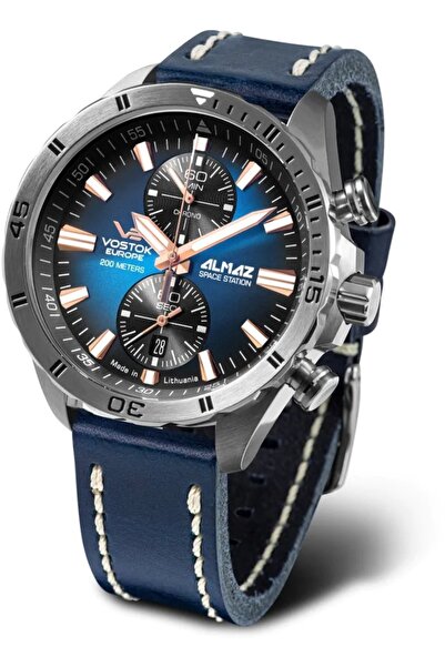 Vostok Europe Ceas bărbătesc 6S11-320A675, albastru marin clasic, rezistent l...