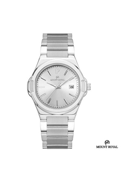 MOUNT ROYAL Mont Royal Men's Watch Steel Collection Silver Color White Dial