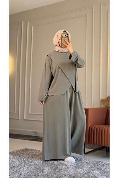 Suede Style 6582 - Stylish Comfortable Casual Modal Asymmetrical Tunic Trouse...