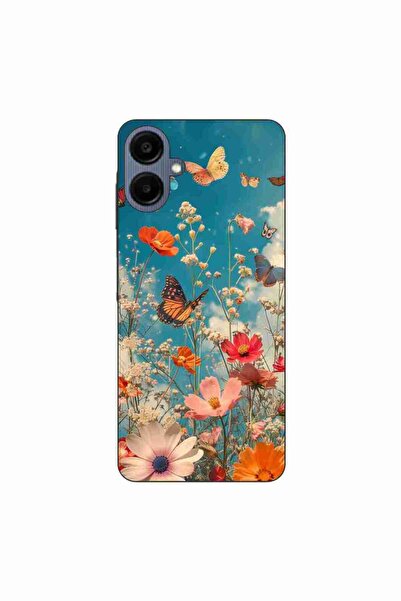 OEM Θήκη συμβατή με Samsung Galaxy A06 από σιλικόνη gel TPU με σχέδιο λουλουδ...