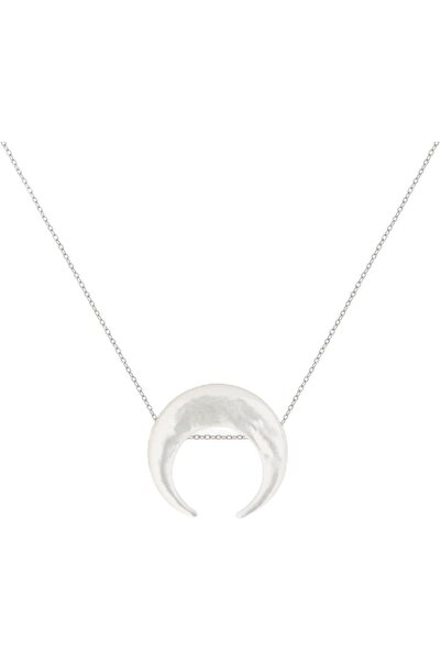 MINZA Aylar Women's Necklace, 925 Sterling Silver, Pendant Necklace, with She...