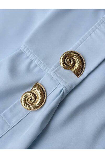 Meiloras Spiral Muse Gold Düğme Aksesuarı/ Button Cover - Tek Adet / Single