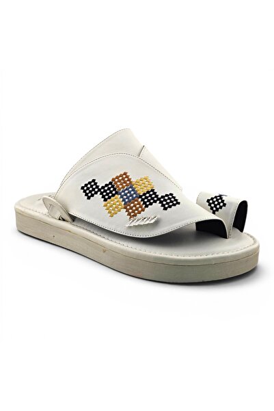 Footprint Elegant Heritage Comfort Sharqi Sandals | Embroidered Arabic Comfor...