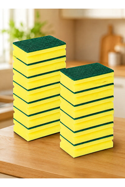 Generic Pack of 10 Heavy Duty Dish Washing Sponges – Extra Thick Kitchen Clea...