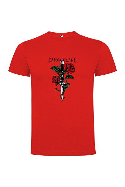 iLovePrints Love Camouflage Dagger Tshirt