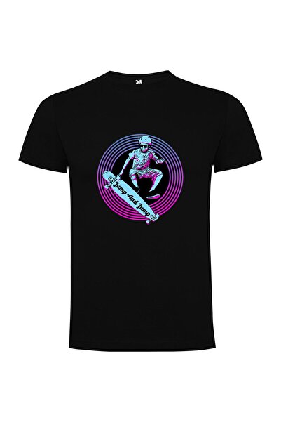 iLovePrints Airborne Skateboarder Style Tshirt