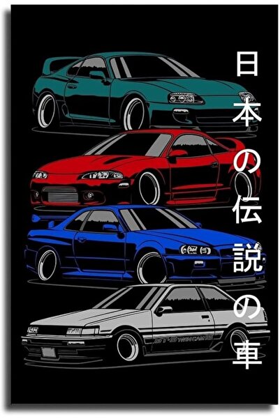 ESSESORIES JDM Car RX7 FD3S Classic Legends Poster Wall Art Room Decor Self A...