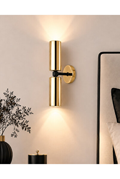 Bozyaka Aydınlatma Teo 2-Piece Decorative Coated Modern Metal Wall Sconce for...