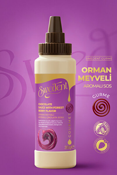 Swedent Gurme Serisi Orman Meyveli Çikolata Sosu Yoğun Meyve Aromalı Zengin L...