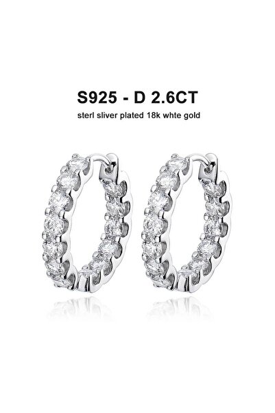 Choice white gold TY 2.6Ct D Color Moissanite 925 Sterling Sliver Plated Whit...