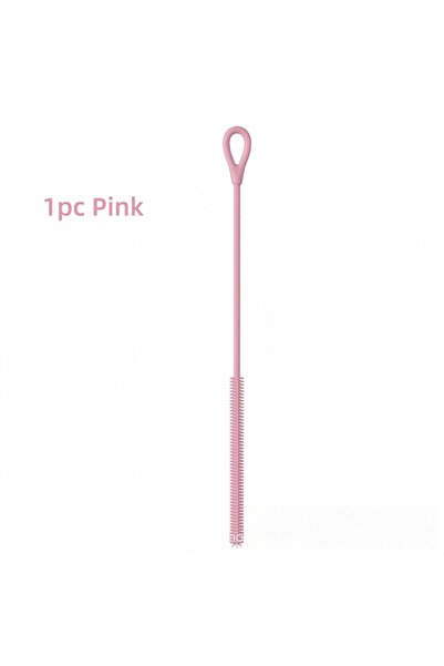 Choice4 1pc Pink 2PCS Straw Cleaner Brush Extra Long Silicone for Stanley Cup...