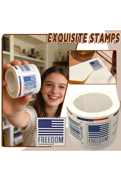 Choice as shown Postage Stamps 100 Count, Striped And Flag-inspired Elements,...