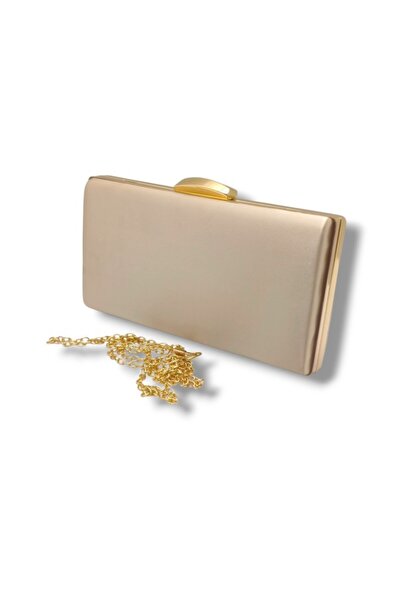 VAROL ÇANTA Varol 273-26 Satin Steel Case Evening Dress Women's Bag