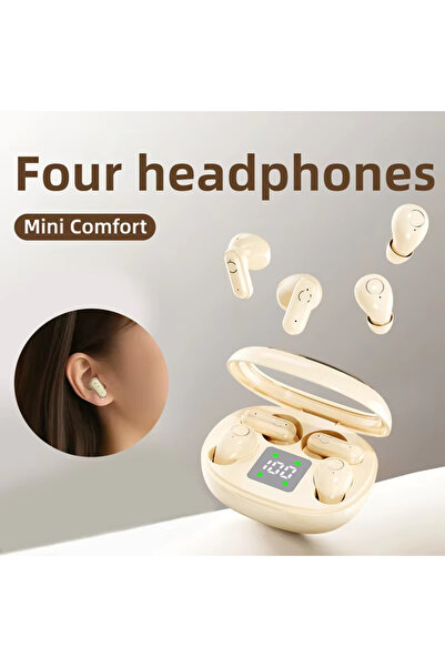 Generic 2 Pairs Invisible Earbuds With Mic Sleep Sports Earphones Set For Wor...