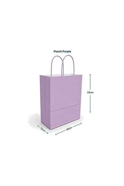 sunpack Paper Gift Bags – Peach Purple 26×12×32 cm – Pack of 12