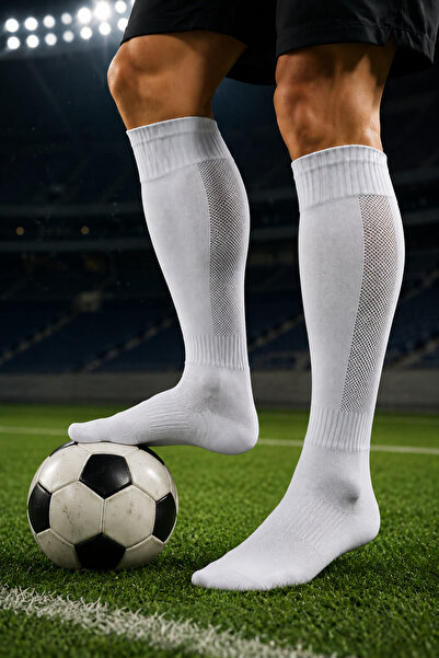Yukon Fileli Tasarım Futbol Çorap Futbol Tozluk Konç Maç Çorabı - Yetişkin Ve...